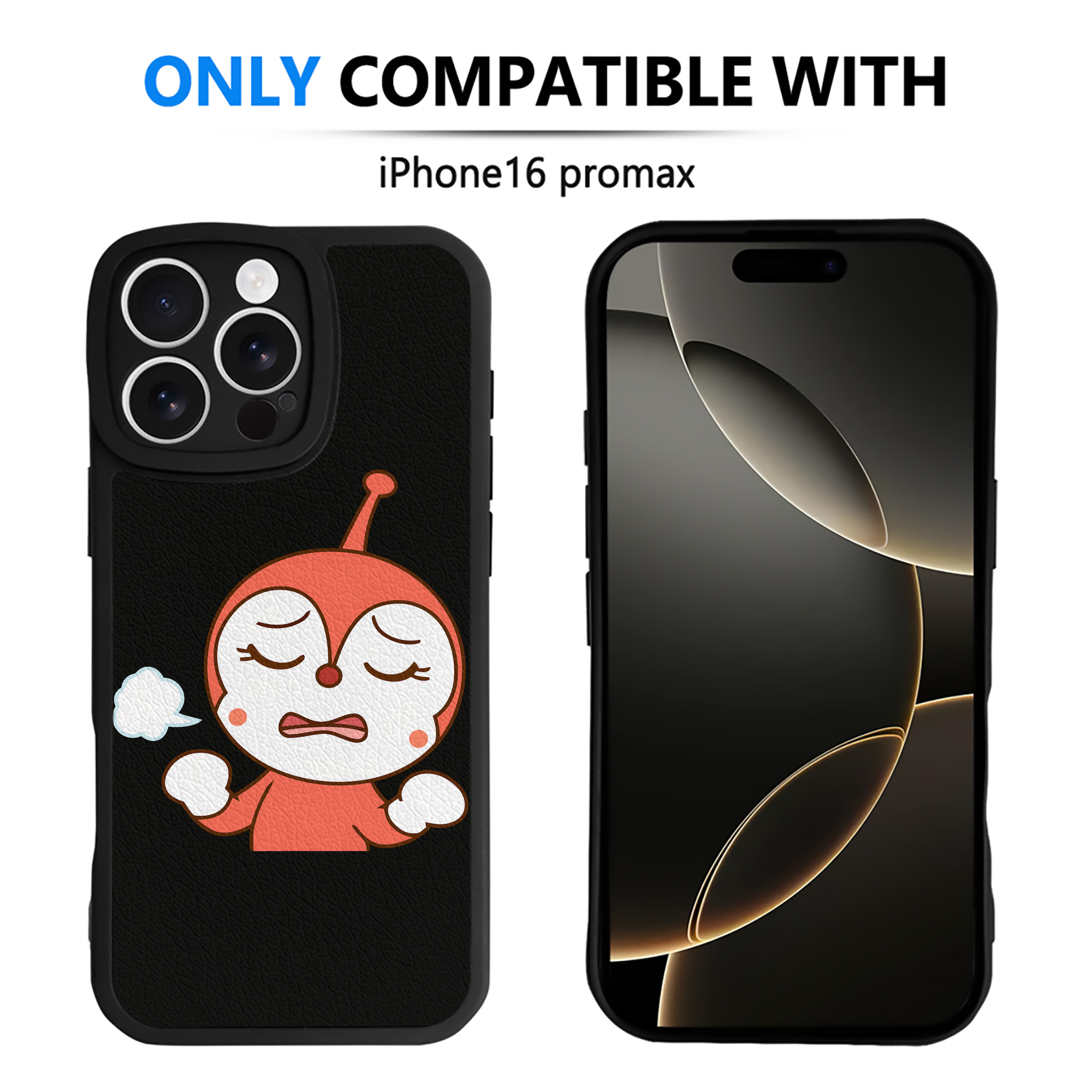 （画像用） アンパンマン Anpanman 【iPhone 16シリーズ対応】シリコンスマホケース（レザー調） 材質：シリコン